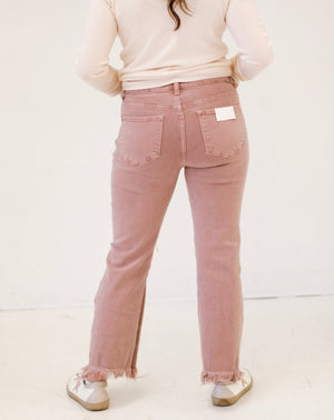 The Harper Destroyed Mauve Jeans by Risen