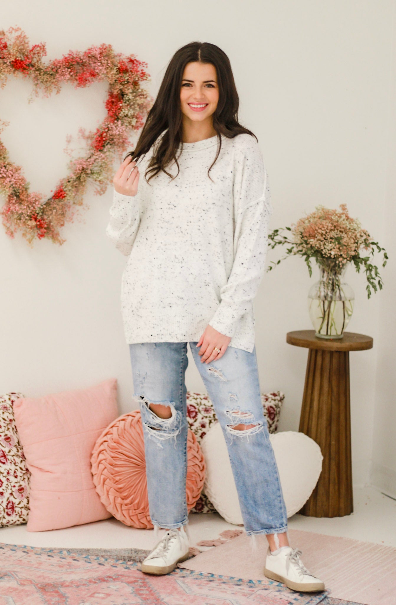 Speckled With Love Oversized Confetti Sweater