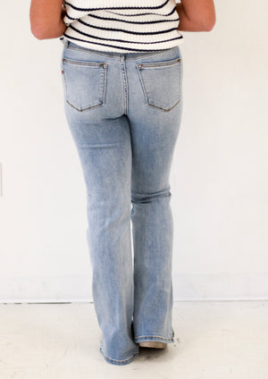 Washed in Love Judy Blue Bootcut Jeans with Side Slit