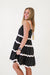 Countryside Charm Solid Square Neck Dress in Black