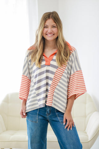 Fun Spirit Patchwork Top