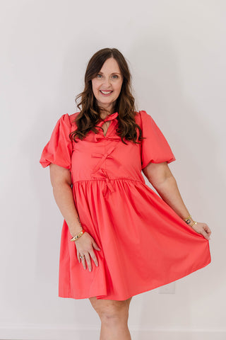 Spring Bliss Coral Dress