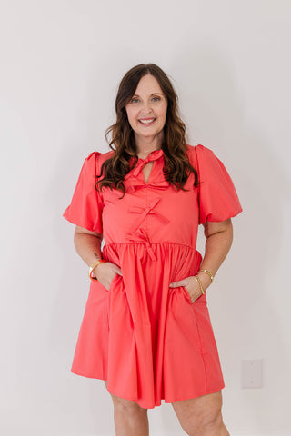 Spring Bliss Coral Dress