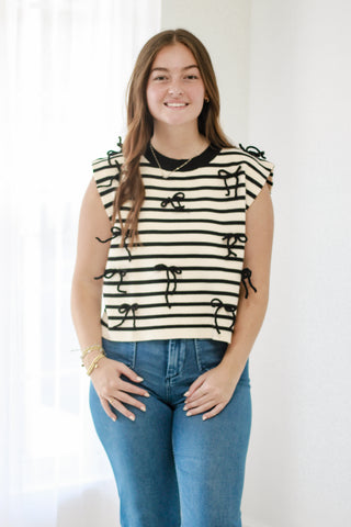 New Romantics Top in Black