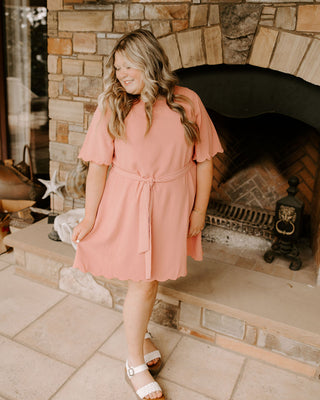 Spring Breeze Dress in Dusty Rose