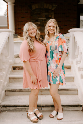 Spring Breeze Dress in Dusty Rose
