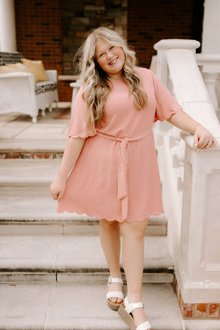Spring Breeze Dress in Dusty Rose