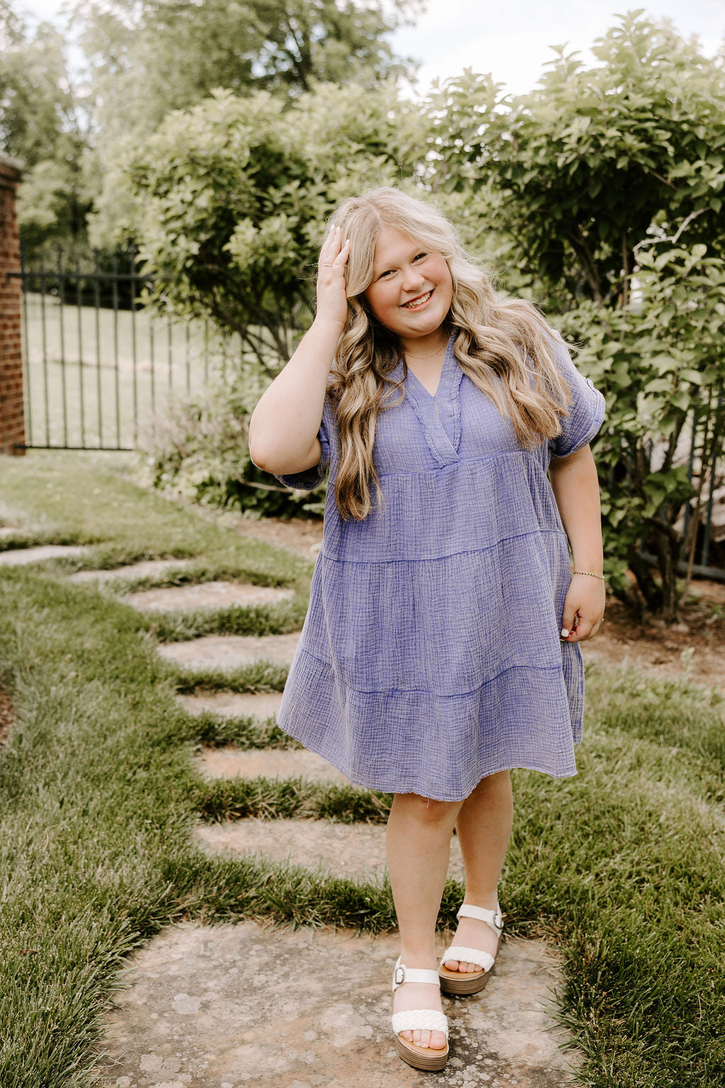 Meet for Brunch Mineral Wash Dress in Purple Meet for Brunch Mineral Wash Dress in Purple
