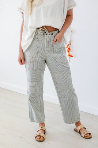 Best Of All Striped Denim Pants