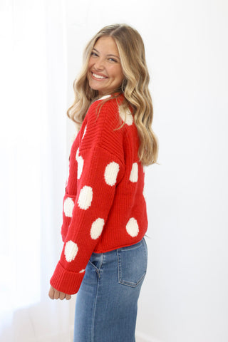 Happy Together Polka Dot Cardigan Top