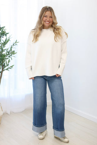 Cloud Dancer White Sweater
