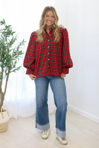 Holidy Hop Top in Red