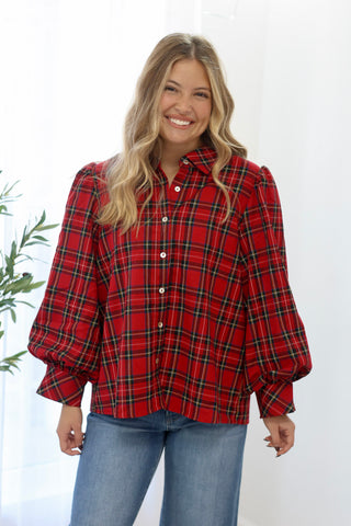 Holidy Hop Top in Red