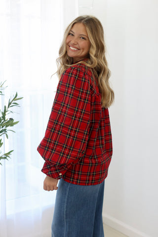 Holidy Hop Top in Red