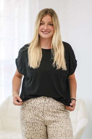 What Is This Feeling Basic Top in Black