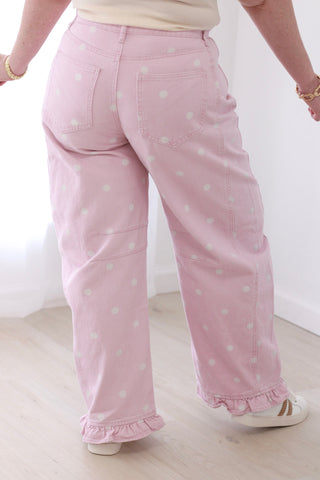 Polka Dot Party Pants in Pink