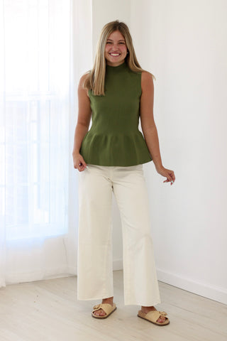 Chic Girl Olive Tank