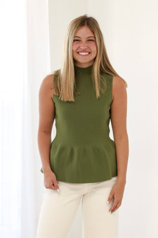 Chic Girl Olive Tank
