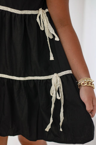 Cusp of Fall Black Dress