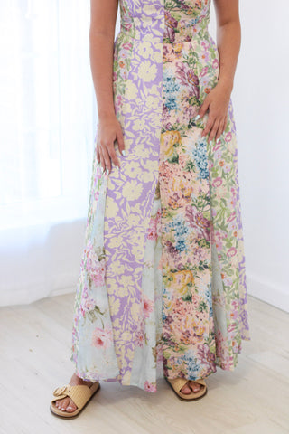 Watercolor Floral Maxi Dress