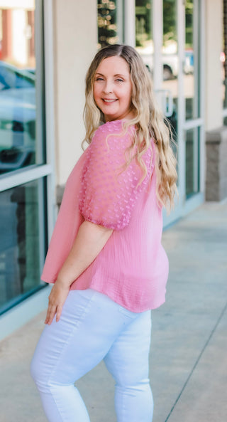 Side Show Mauve Blouse