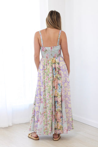 Watercolor Floral Maxi Dress