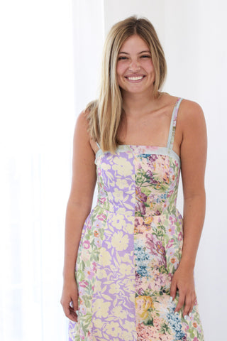 Watercolor Floral Maxi Dress