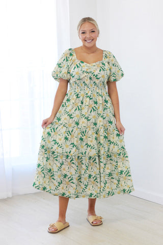 Fresh For Summer Floral Midi Dress