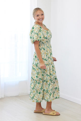 Fresh For Summer Floral Midi Dress