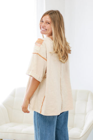 You're The One Mineral Washed Natural Top