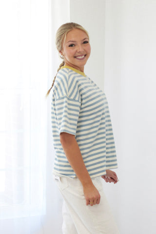 Bestie Love Striped Top