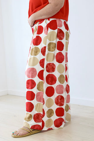 Trendsetter Polka Dot Pants in Red