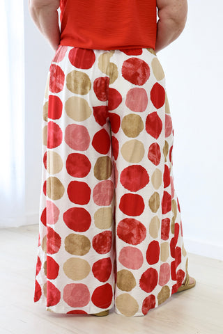 Trendsetter Polka Dot Pants in Red