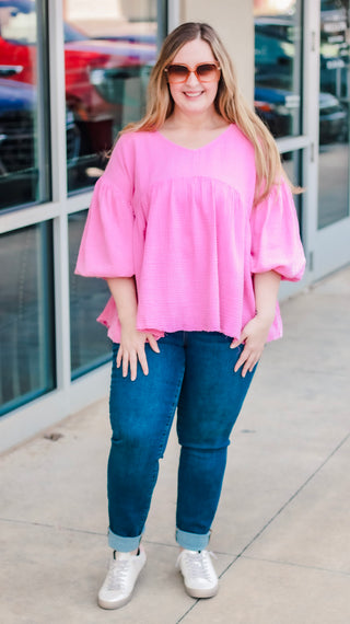 Hey!  Let's Party Blouse in Pink