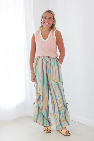 Breezy Island Striped Pants