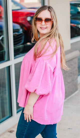 Hey!  Let's Party Blouse in Pink
