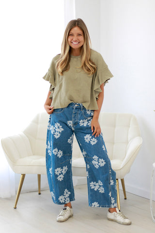 Break for It Thermal Top in Herb