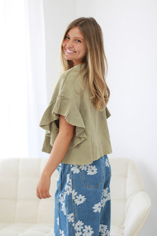 Break for It Thermal Top in Herb