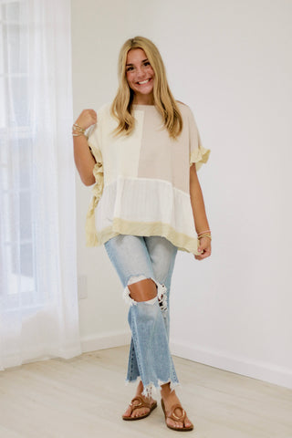 Say It Softly Block Sweater