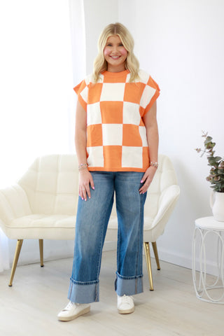 Touchdown Checkprint Sweater Vest