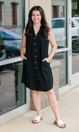 Throw Me On Striped Dress