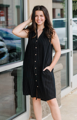 Throw Me On Striped Dress