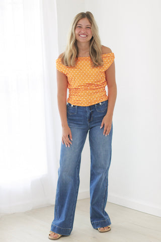 Fan Girl Polka Dot Top