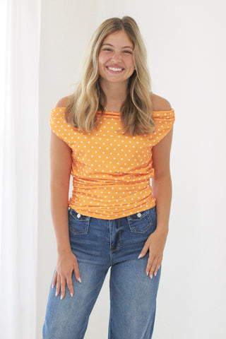 Fan Girl Polka Dot Top