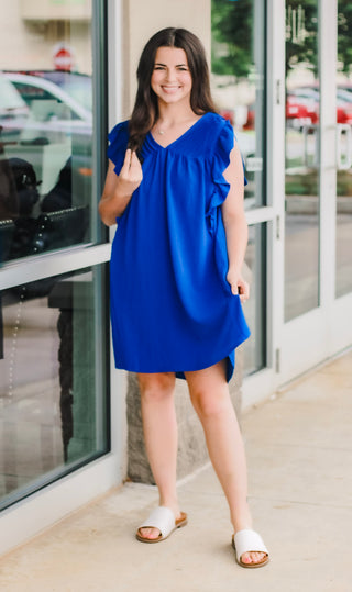 Piece of Me Cobalt Blue Dress