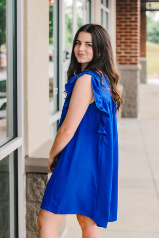 Piece of Me Cobalt Blue Dress
