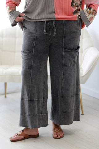 Do You Love Me Wide Leg Pants in Black