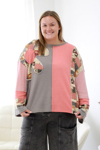 Time for a Change Waffle Knit Top