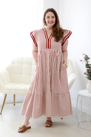 Days of Fall Striped Dress