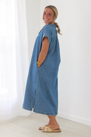 Saturday Brunch Denim Dress